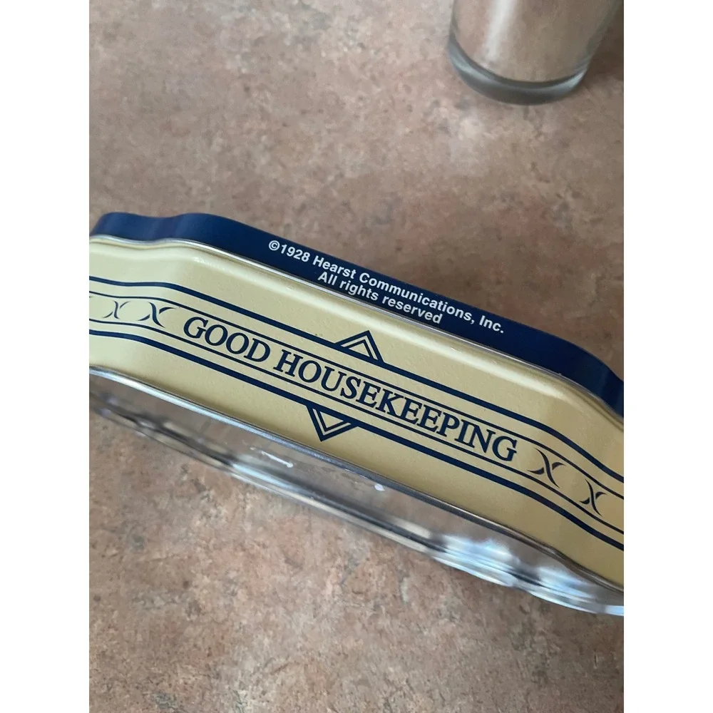 Vintage Good Housekeeping Spring April 1928 Magazine Cover Metal Storage Tin